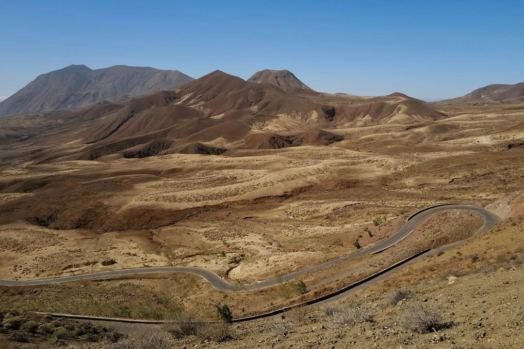Route vers Tarrafal, Santo Ant├úo, Cap-Vert